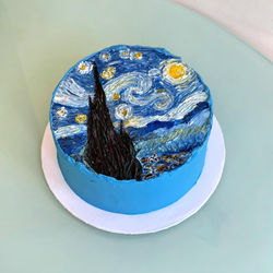Starry night cake