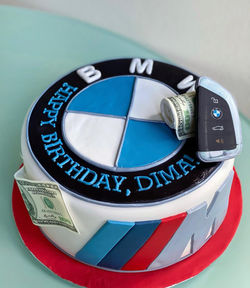 BMW themed cake