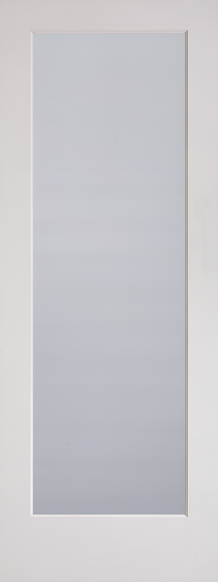 1-lite shaker interior door with frosted glass