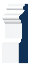 Detail baseboard profile, 4 1/4 inch