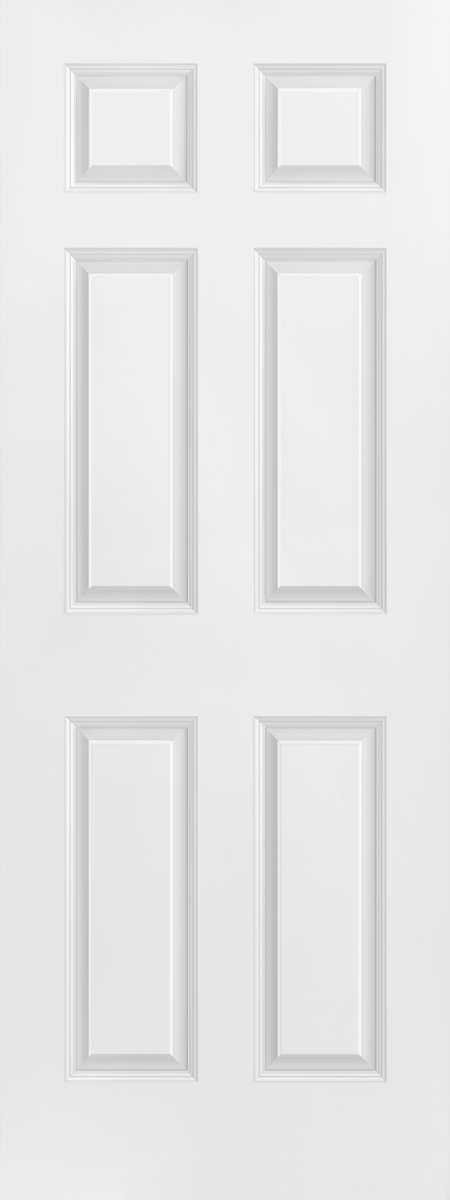 6-panel molded interior door