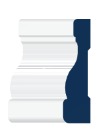 A Colonial primed casing profile, 2 1/4 inch