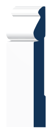WM-738 primed baseboard profile, 5 1/4 inch