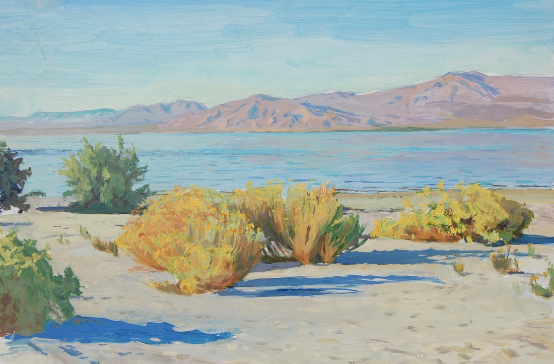 Salton Sea Andrew Dickson Lanscape paitning Artist Desert Art