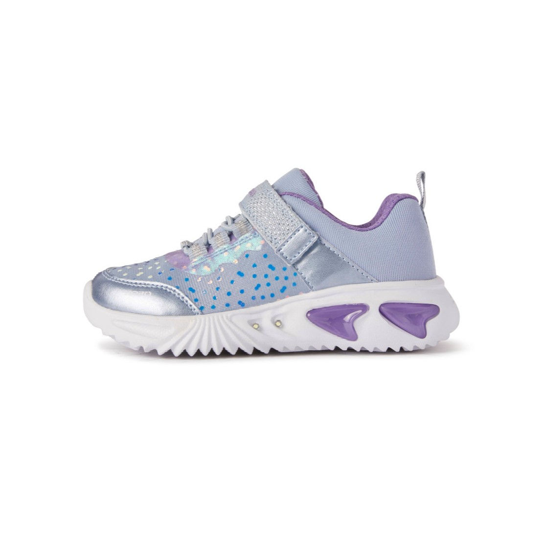Geox® Kinder Mädchen Sneaker J Assister Girl in Sky/Violet
