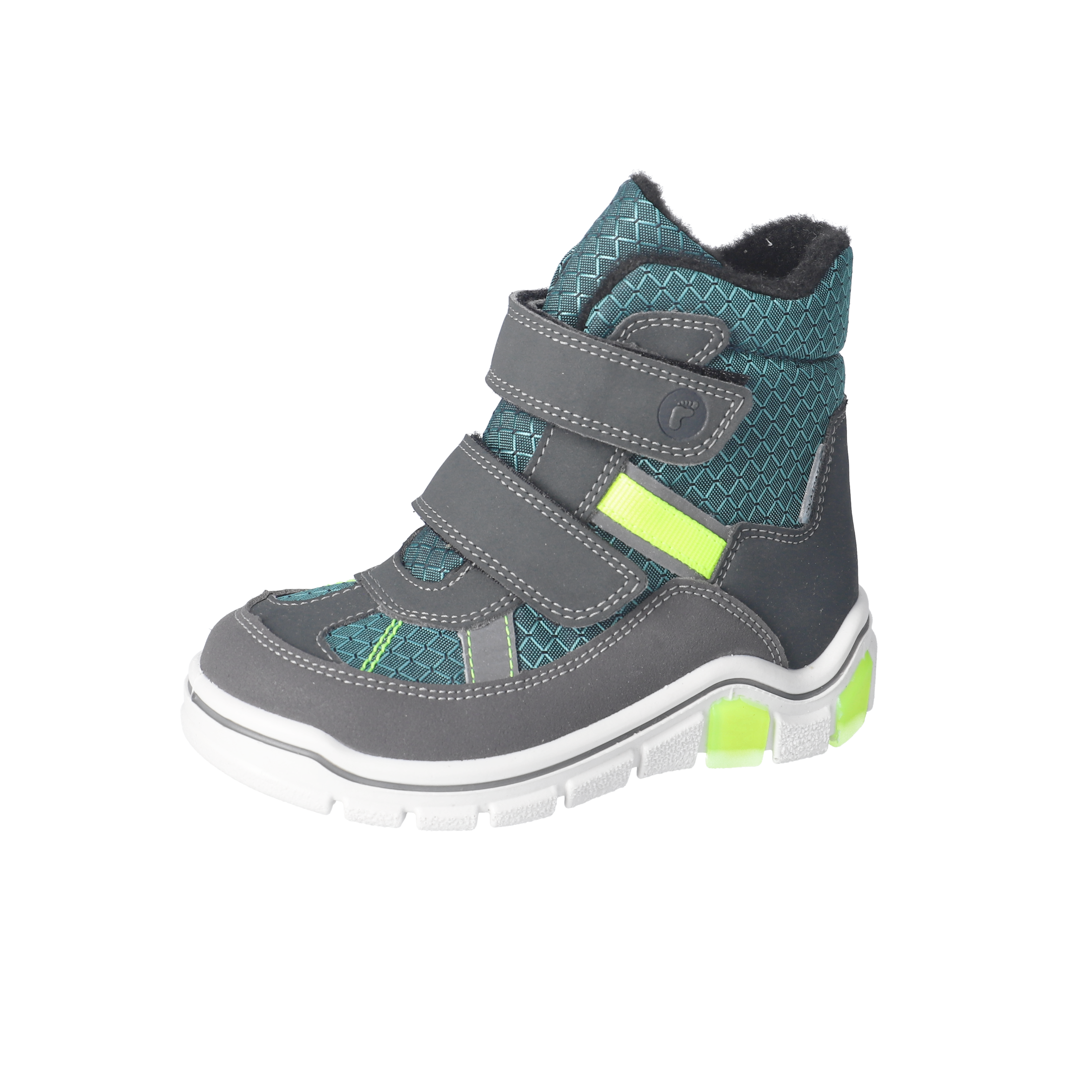 Ricosta® Lauflerner GABRIS in grigio/arctic (grau/petrol/neon-gelb)