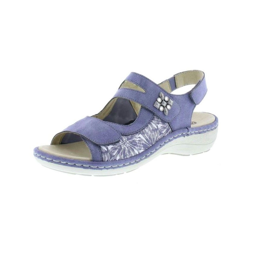 Remonte Damen Sandale mit Klettverschluss in blau