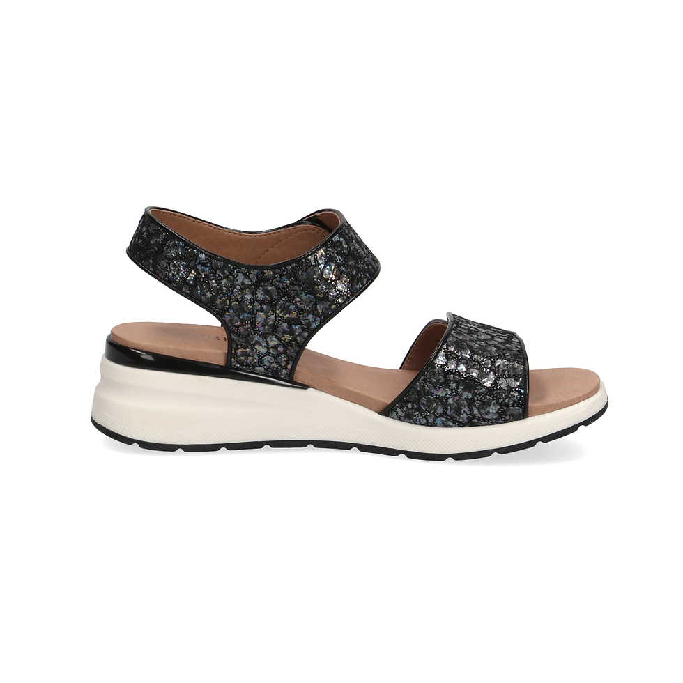 Miniaturbild: Caprice® Sandale/Sandalette in Black Leo Foi (Schwarz)