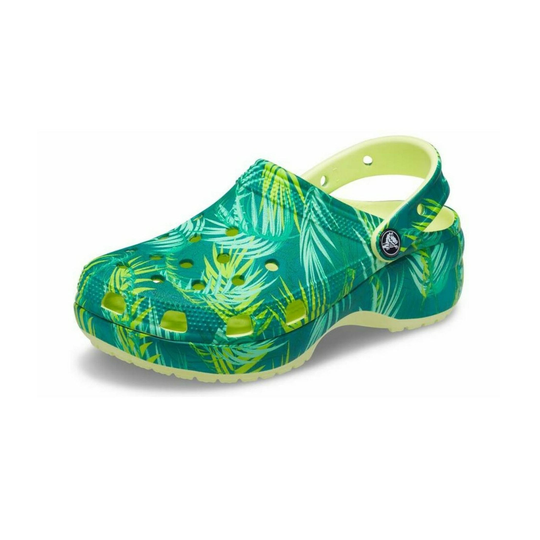 Crocs™ Woman's Classic Platform Clog in tropical green