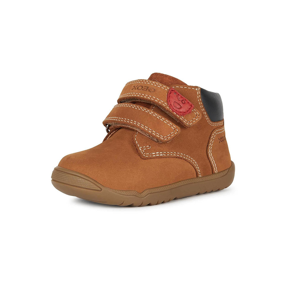 Geox Kinder Lauflerner Macchia in Tobacco Braun