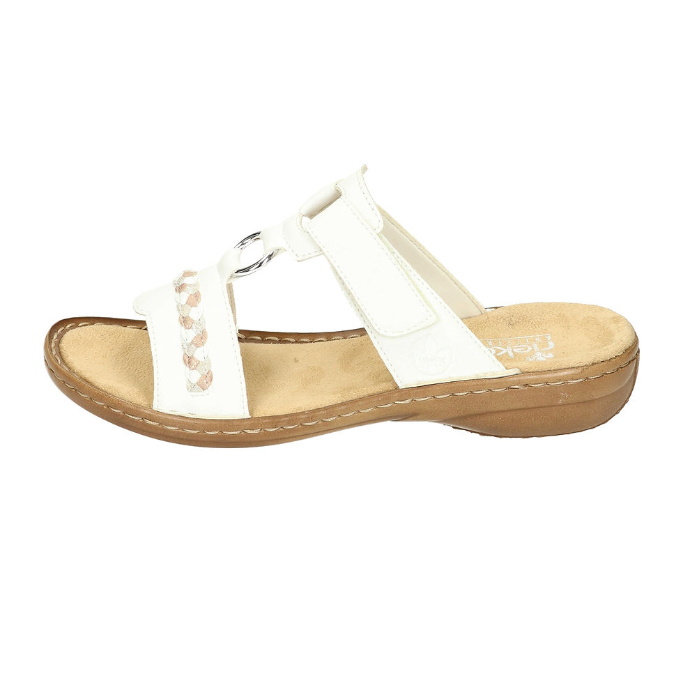 Miniature : rieker® Damen Pantolette in kristallweiß-beige