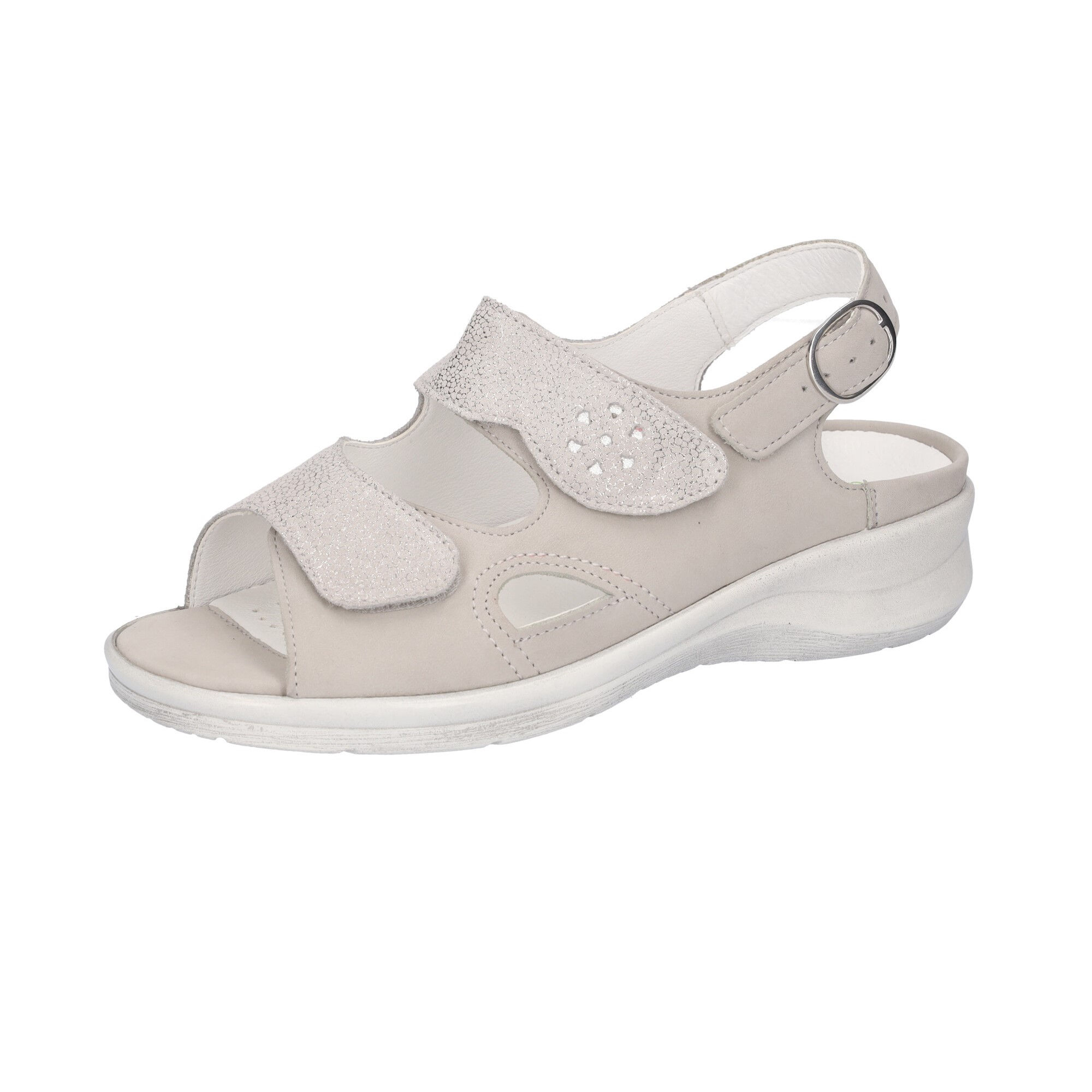 Waldläufer® Damen Sandalette MERLE in stein silber (beige)