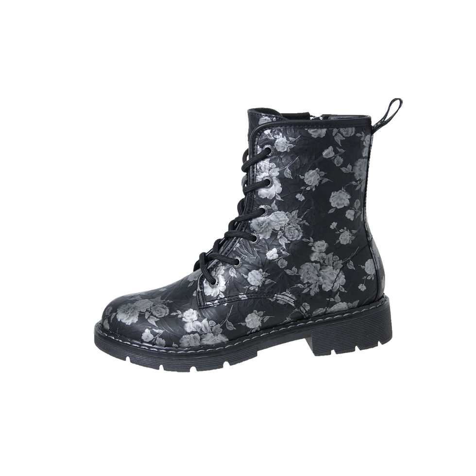 Dockers Damenschnürboot Halbhoch schwarz/silber