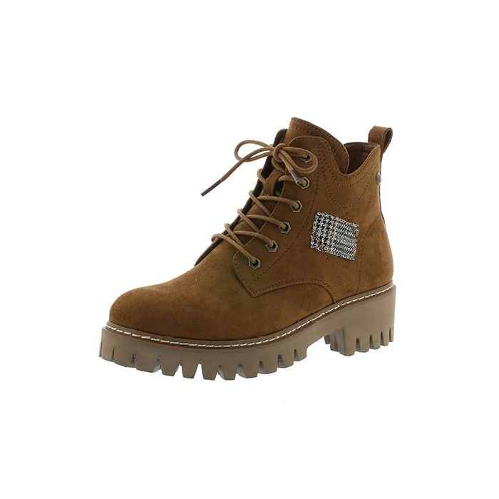Rieker Damen Boot mit Schnürverschluss in amaretto braun