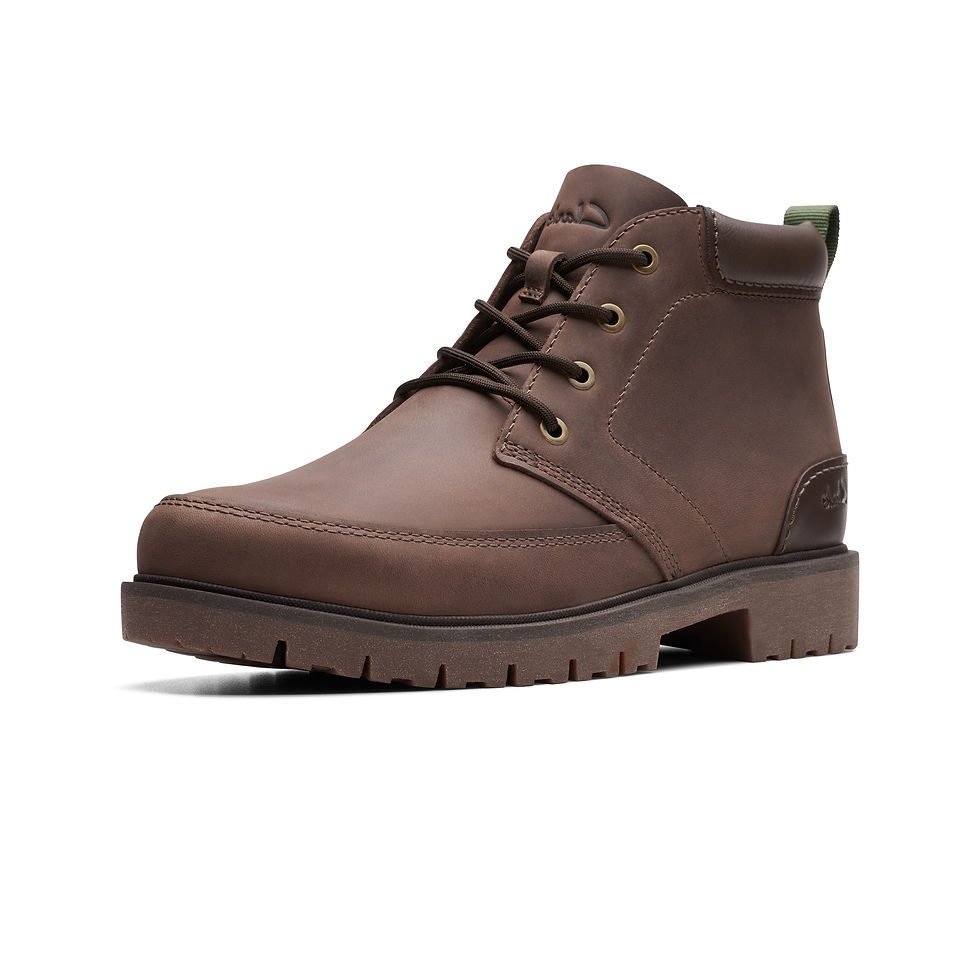 Clarks® Herren Schnürboots Rossdale Mid in braun
