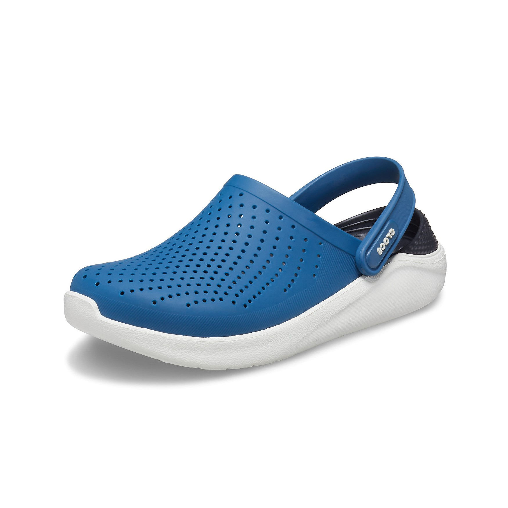 Crocs LiteRide™ Clog Unisex in Vivid Blue/Almost White