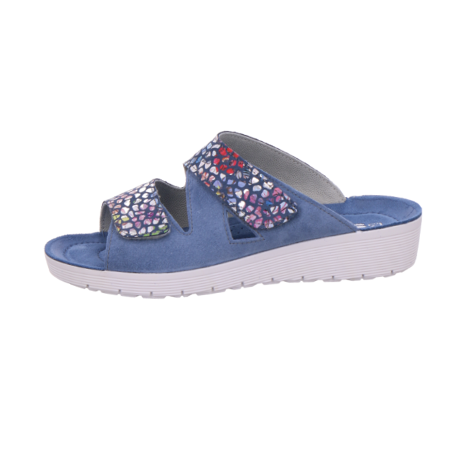 Miniaturbild: Rohde Damen Pantolette Roma in jeans (blau-Kombination)