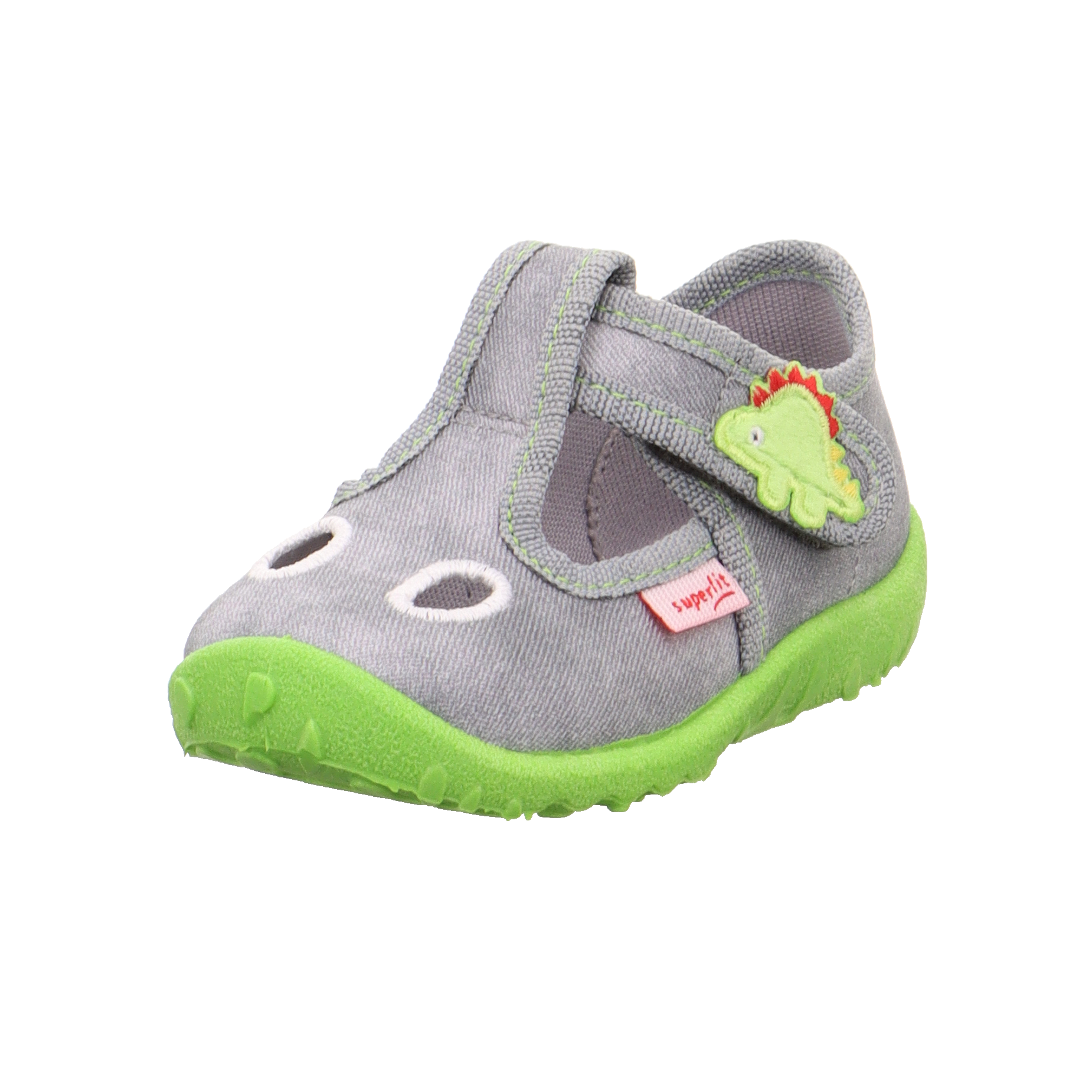 superfit® Hausschuh SPOTTY in grau/grün