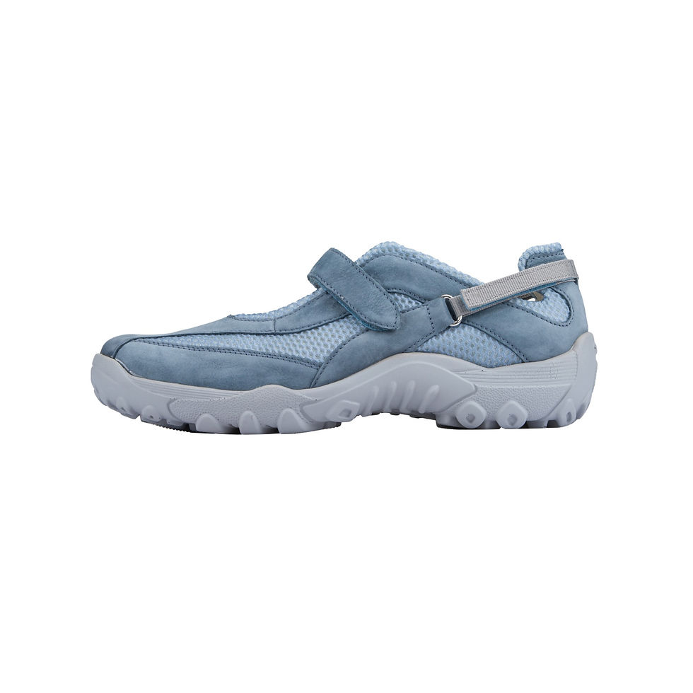 Miniature : Waldläufer® Damen Halbschuh/Slipper HILVI in Denver denim ice (Blau)