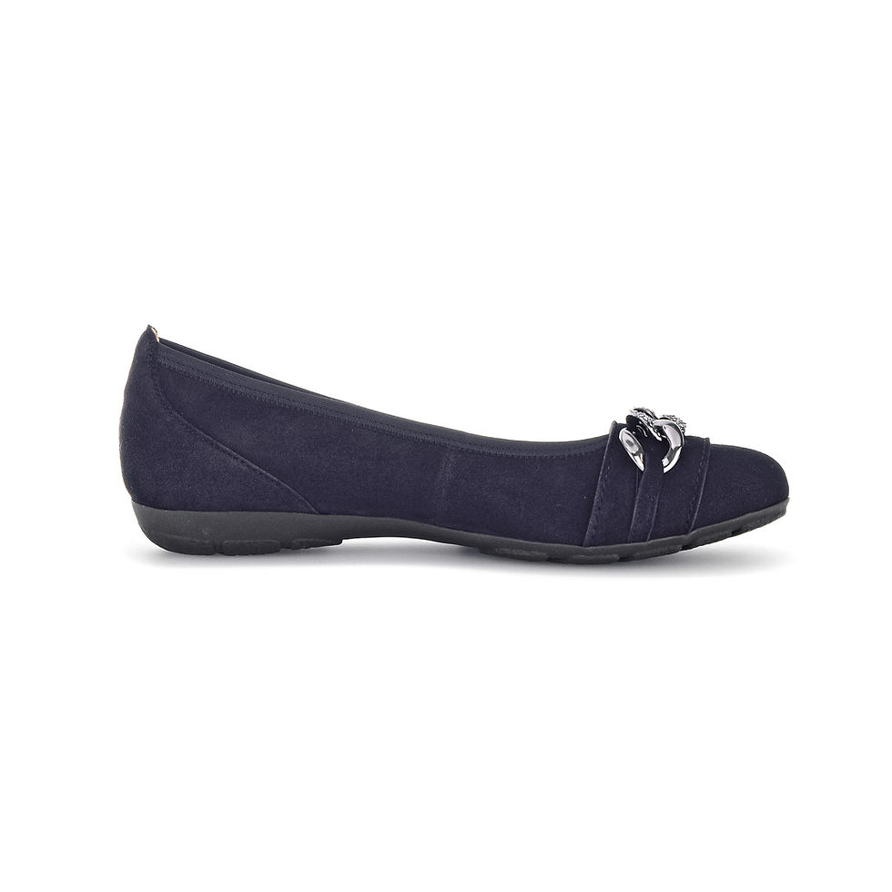 Miniaturbild: Gabor fashion Rauleder Ballerina sportlich in blau