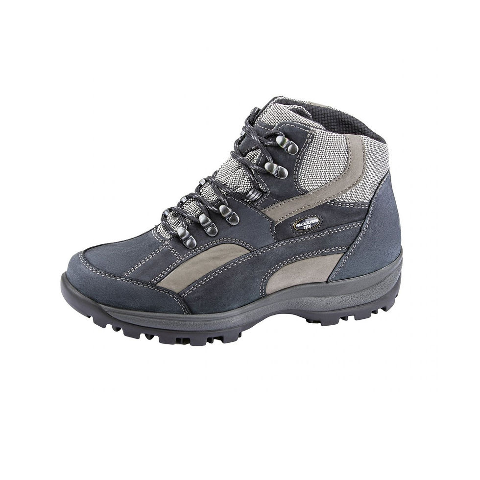 Waldläufer HOLLY Outdoor Trekking Stiefel notte/pietra/silber mit TEX
