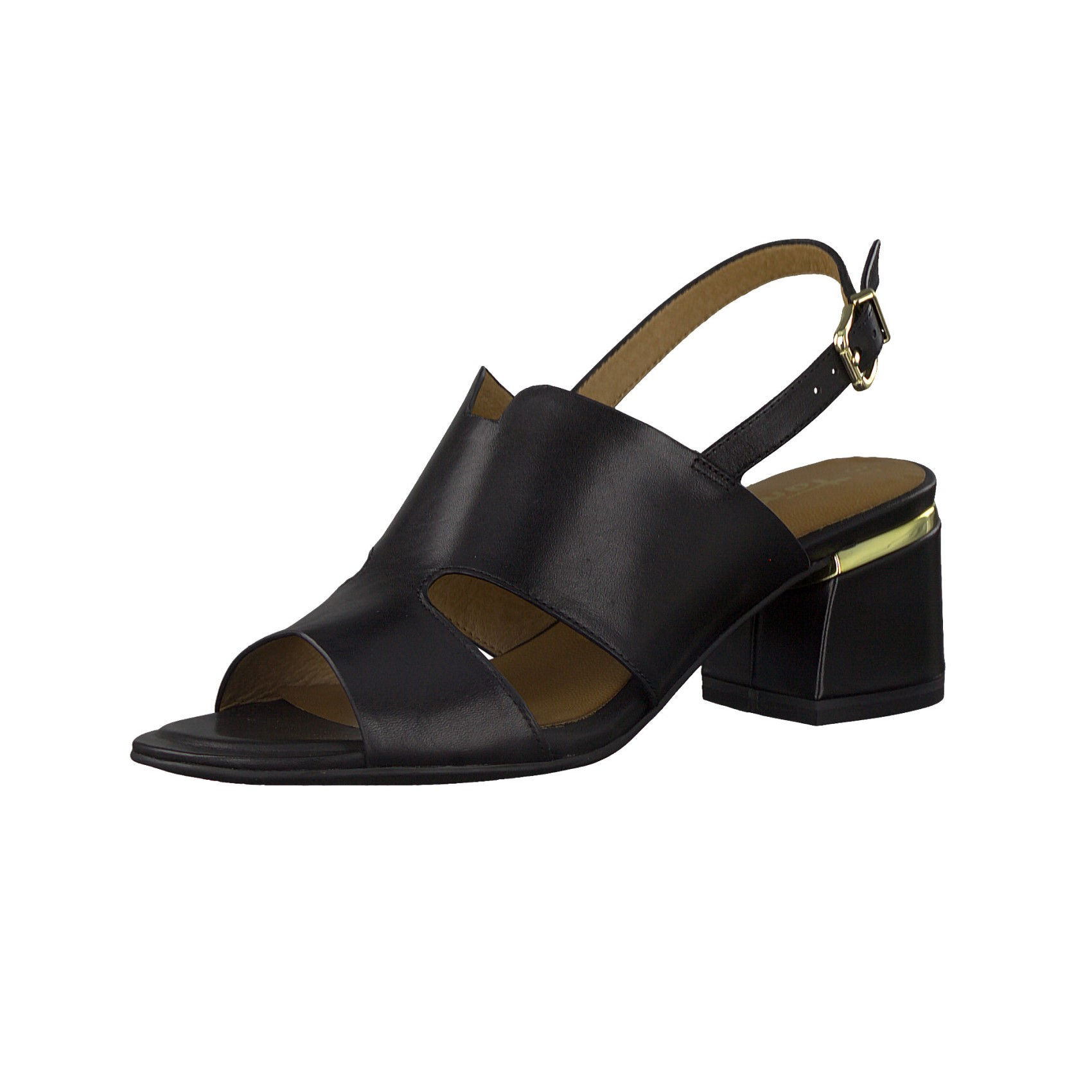 Tamaris Sandalette mit Blockabsatz in Navy Suede (Dunkelblau)