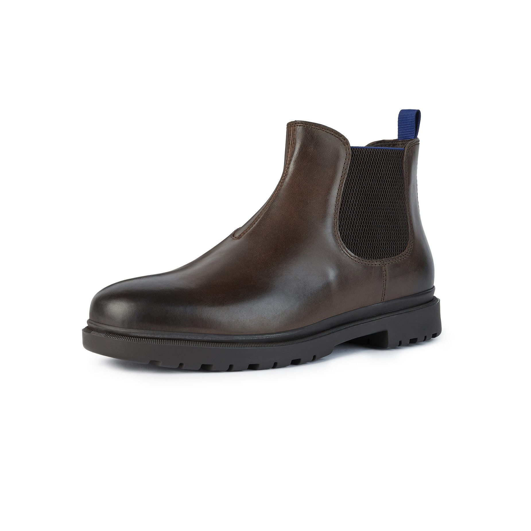 Geox Herren Chelsea Boot Stiefelette Andalo in Testa Di Moro/Königsblau