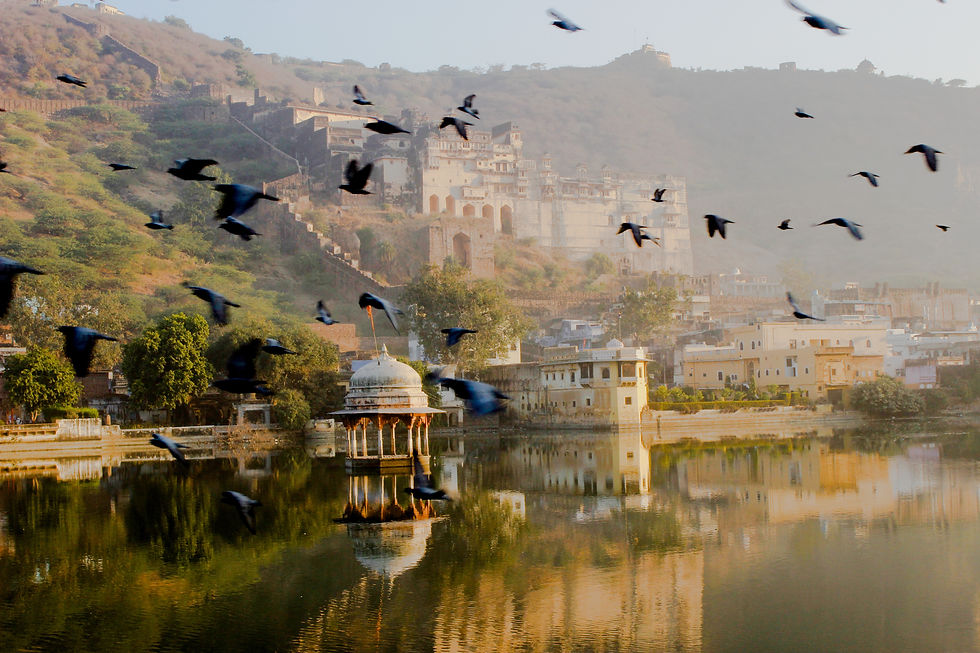 "The coup d'oeil of the castellated palace of Bundi, from whichever side you approach it, is the most striking in India." - Lieutenant Colonel James Tod, (1782-1835), the British Political Agent and author of the authoritative Annals and Antiquities of Rajasthan
