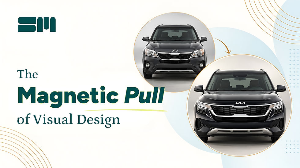 Comparison of Kia changing their logo on a black car