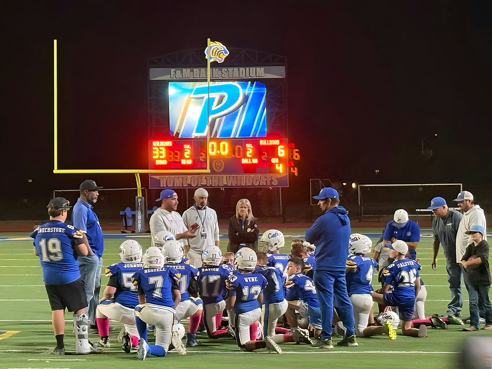 Piedmont Football after a game