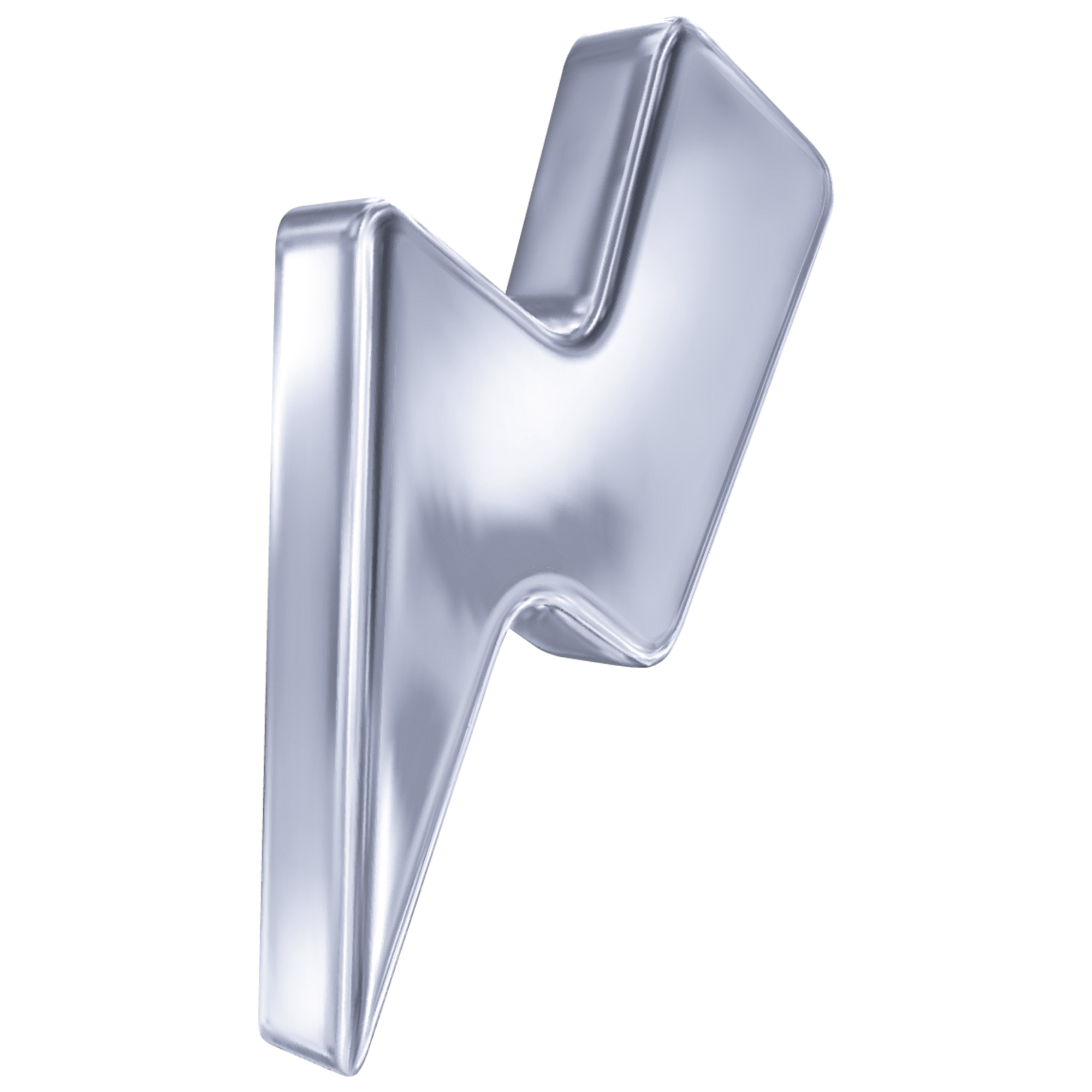 Metallic Lightning Bolt