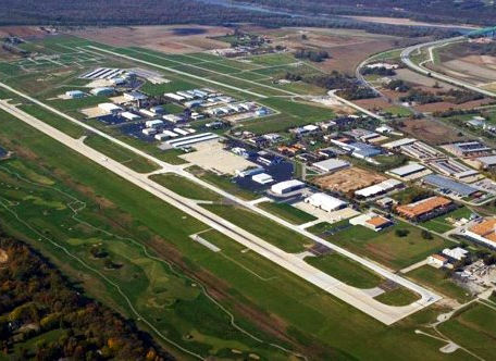 Aerial shot at Spirit of St.Louis Airport
