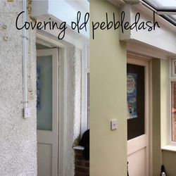 Pebbledash plaster