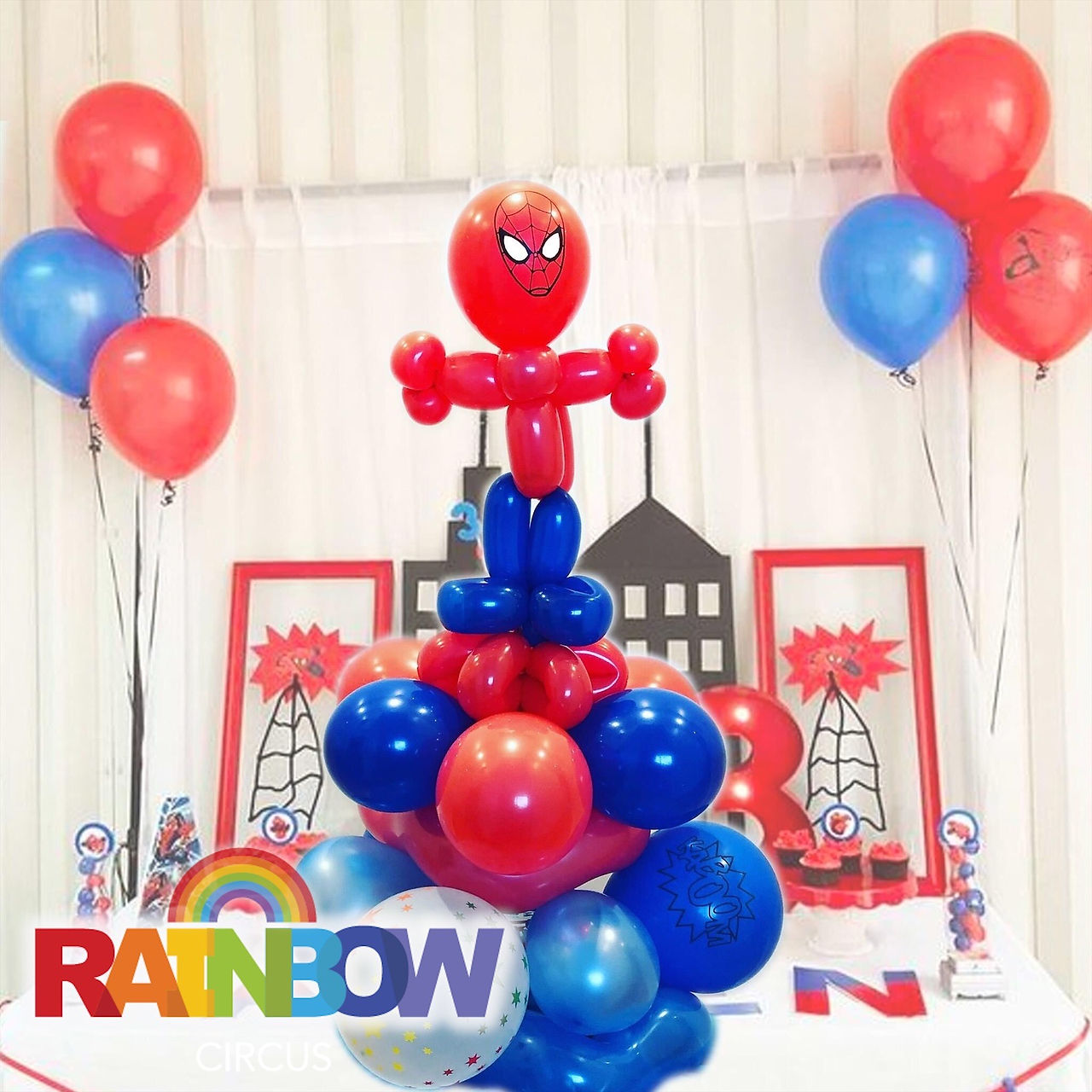 Spiderman balloon twisting Wellington New Zealand