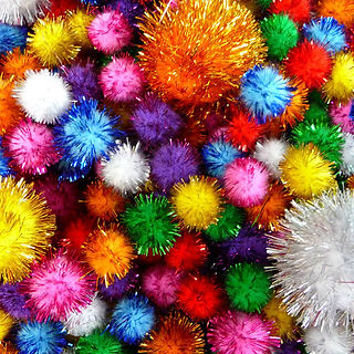 Glitter Pom Poms Craft Workshop DIY Kids Wellington New Zealand