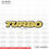 Miniatura: Emblema Auto Adesivo Turbo Silverado D20 2000 - Resinado