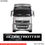 Miniatura: Adesivo Faixa Quebra Sol Para Caminhão Volvo Globetrotter G2 Externo