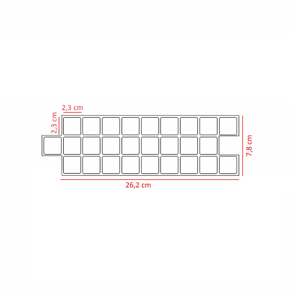 Miniatura: Econômica (Border) - Linha Standard - Chocotoffe