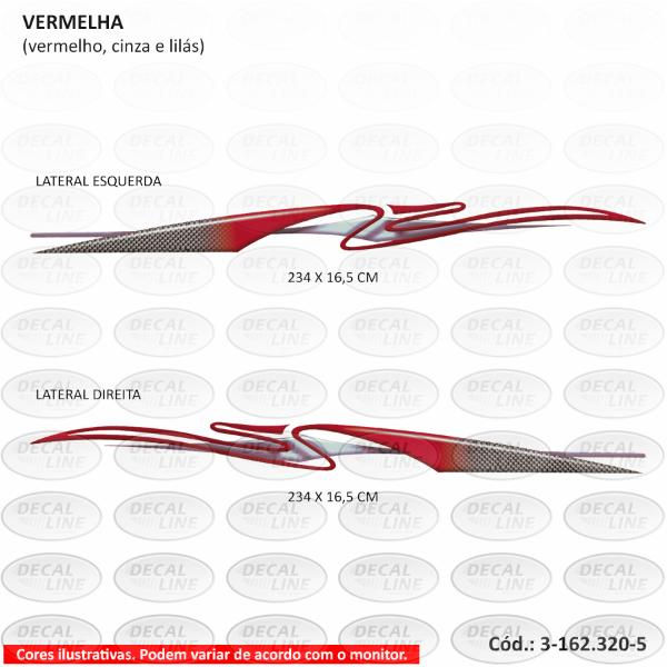 Miniatura: Faixa Auto Adesiva Para Qualquer Modelo De Veículo - Modelo Carbon