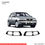 Miniatura: Adesivo Aplique Farol Máscara Negra Volkswagen Gol G3 De 2000 A 2005