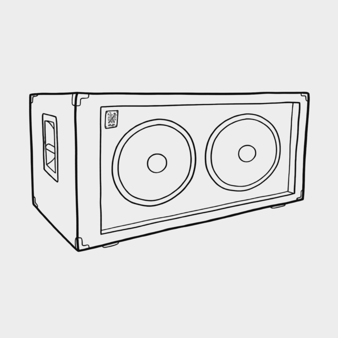 Husky FRFR 2x12" Guitar Speaker Cabinet