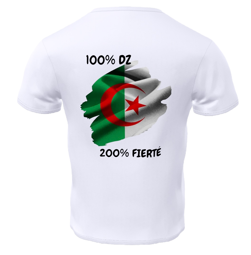 T-shirt "Algérie" 100% DZ