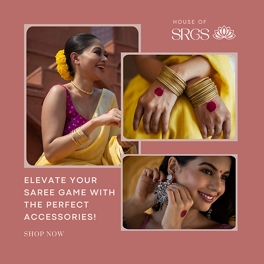 Designer Saree Bollywood Theme Sari at House of SRGS
