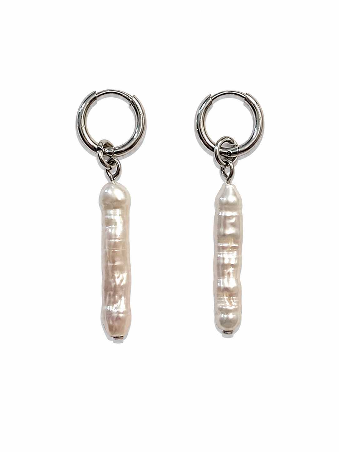 Elongated Pearl Earrings