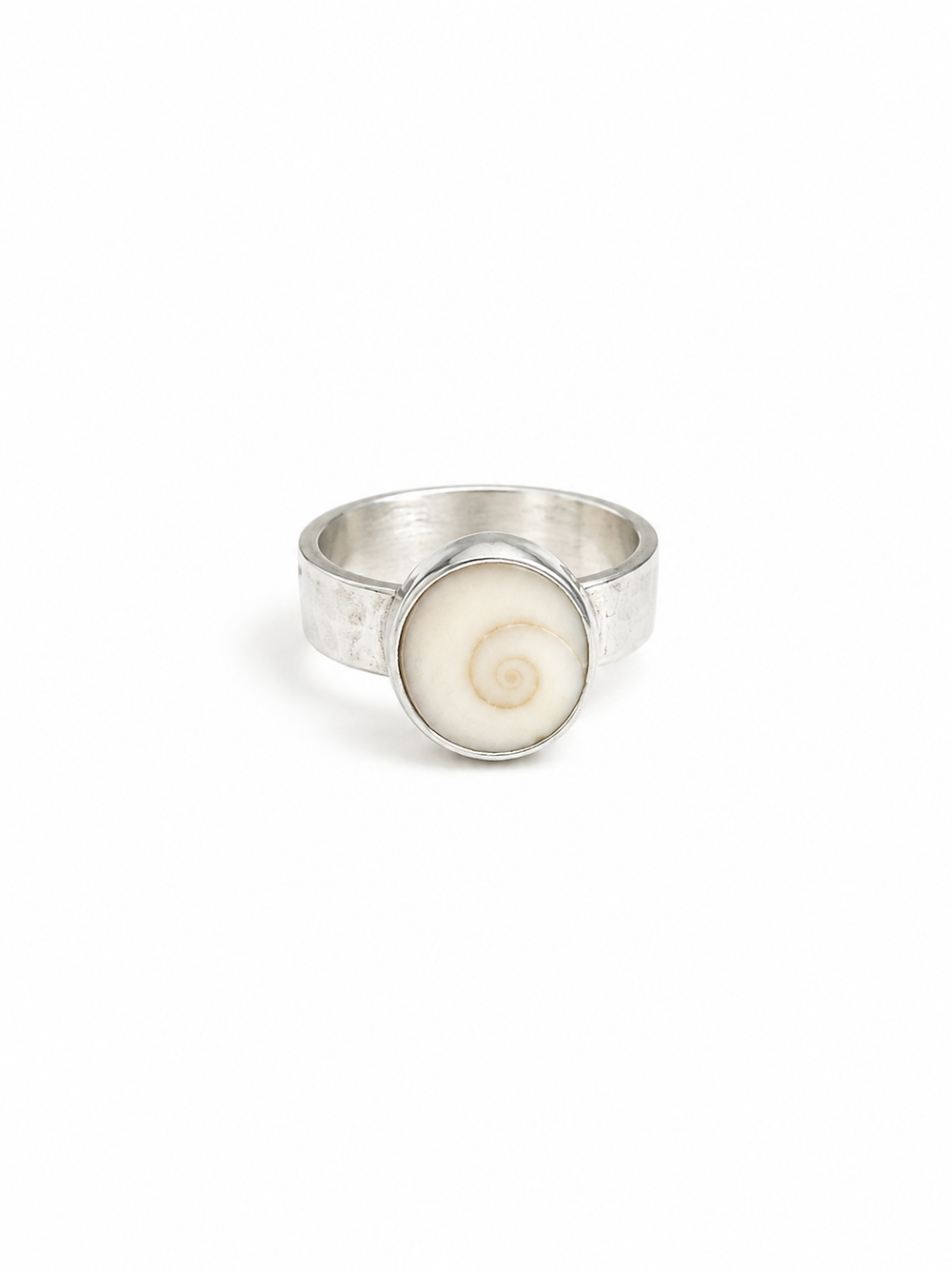 Operculum Shell Silver Ring