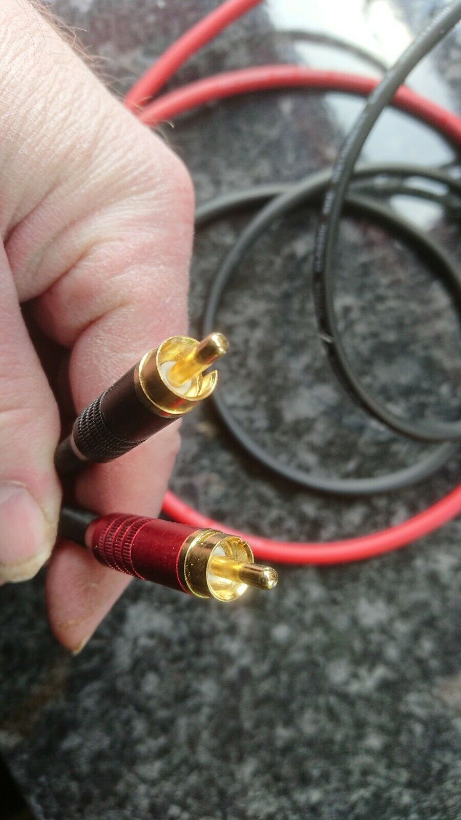 Thumbnail: Leak TL/12 to RCA Plug Adapter. Octal to RCA with volume control. Pair of Cables