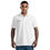 Thumbnail: ICS2 Red Jump Man Men's White Polo Shirt