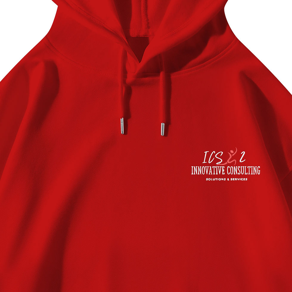Thumbnail: ICS2 Red Jump Man Logo Embroidered Pullover Hoodie