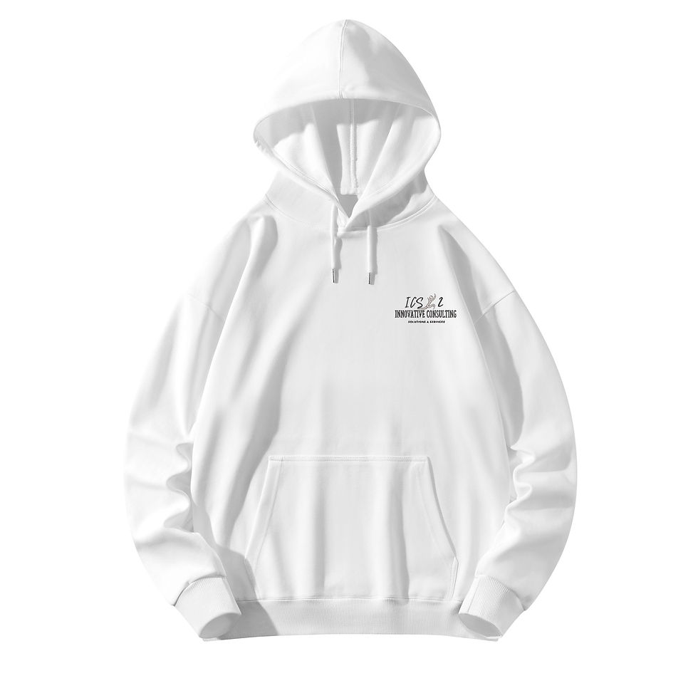 Thumbnail: ICS2 Black Logo Embroidered Pullover Hoodie