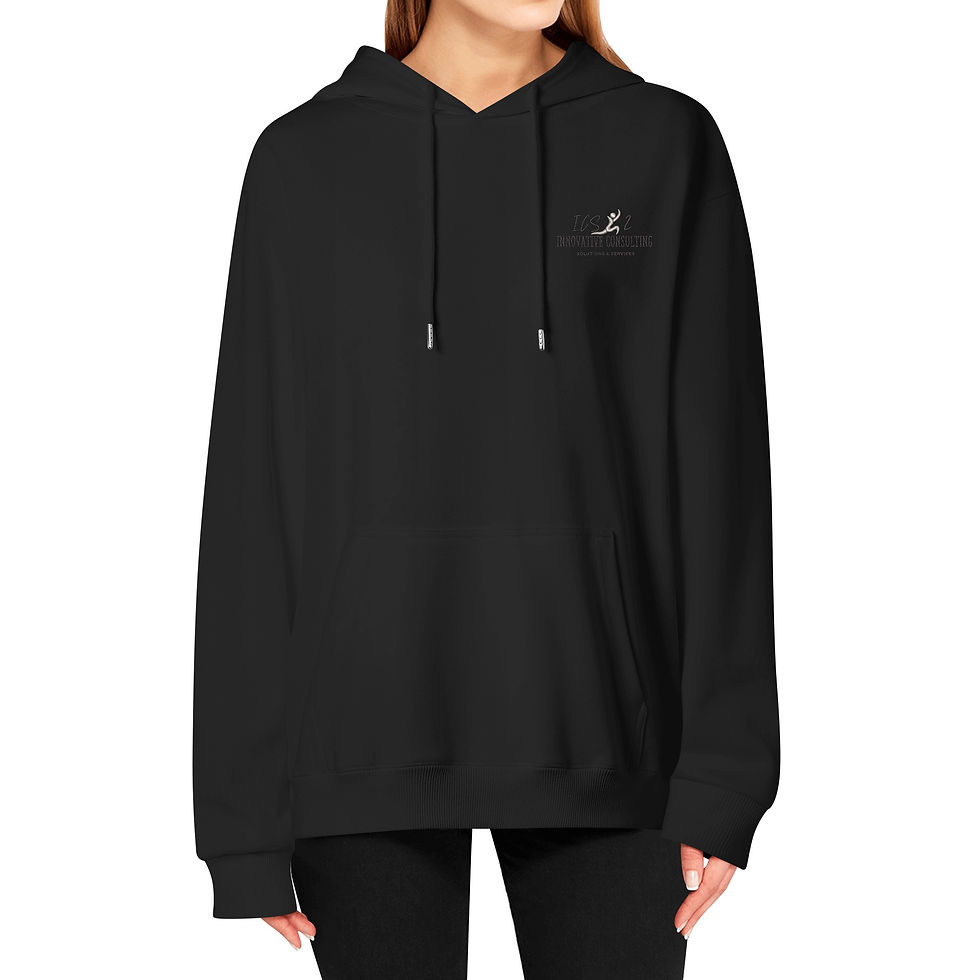Thumbnail: ICS2 Black Logo Embroidered Pullover Hoodie